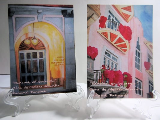 Modelos: “De noche, Puerta del Museo del Canal” (izquierda) y "Casco Antiguo, como ninguno" (derecha), reproducciones en un (1) sólo tamaño disponible para ambos: 5x7.