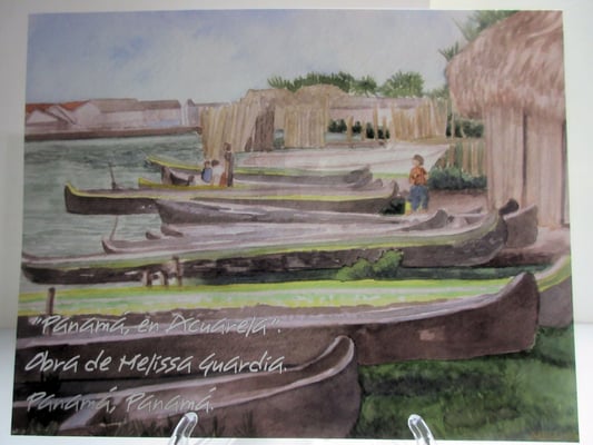  "Embárcate a Panamá" reproducción en formato mediano, tamaño 8.5 X 11 pulgadas.