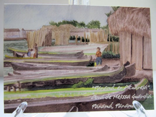 "Embárcate a Panamá" reproducción en formato chico, tamaño 5 X 7 pulgadas.                                    