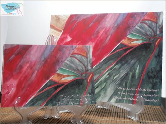 "Encuentro-Madreselva" reproducción en formato chico, tamaño 5 X 7 pulgadas.       