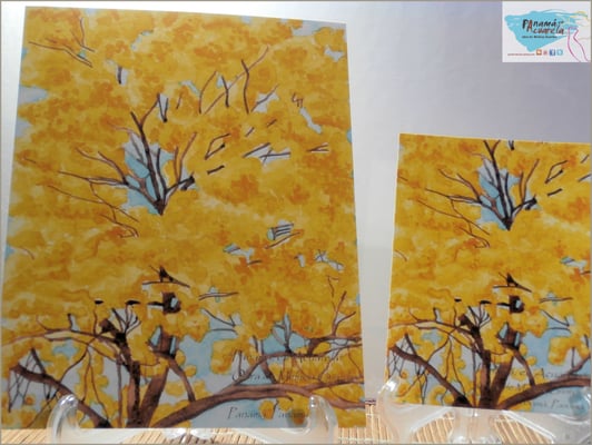 A detalle modelos reproducciones "Descubriendo el Guayacán", en sus dos 2 Tamaños disponibles:  8.5x11 (formato mediano) y 5x7 (formato chico).