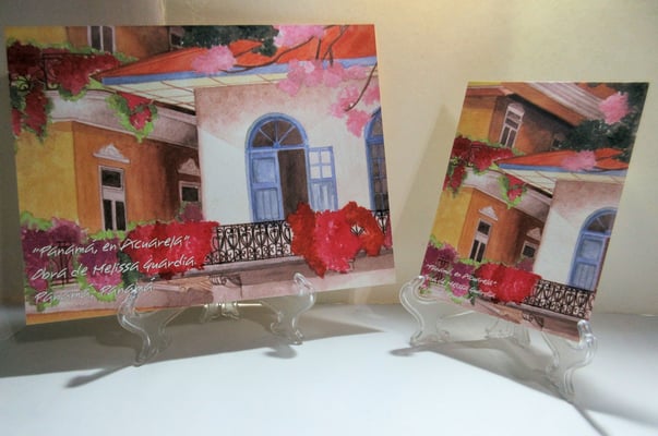 Modelo: "Vida, en el Casco Antiguo", reproducción de tema de Edificios en el Casco Antiguo más veraneras en balcones. 2 Tamaños disponibles: 5x7 y 8.5x11