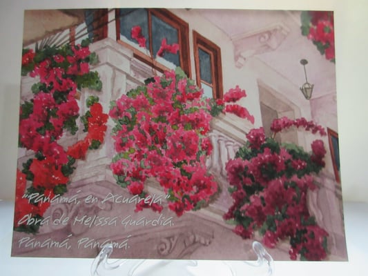 "A lo largo del Balcón", reproducción en formato mediano, tamaño 8.5 X 11 pulgadas.