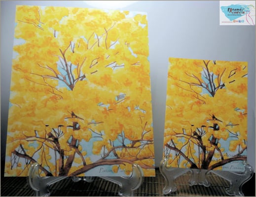 Modelo: "Descubriendo el Guayacán", reproducción de diseño de árbol Guayacán en Panamá, que posee una hermosa floración en color amarillo intenso, en 2 Tamaños disponibles: 8.5x11 y 5x7.        