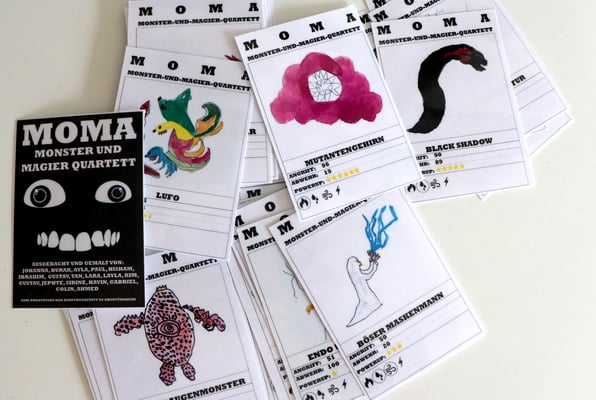Monster-und-Magier-Kartenspiel entstanden im Mittagsband
