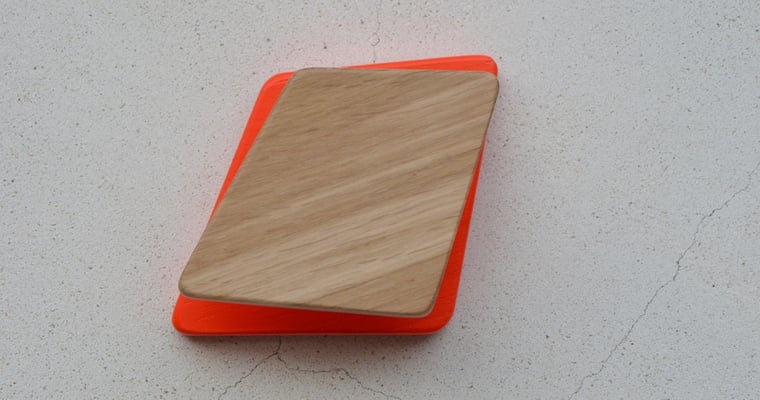 PATERE ORANGE FLUO ET CHENE BLANCHI < COLLECTION LISERE