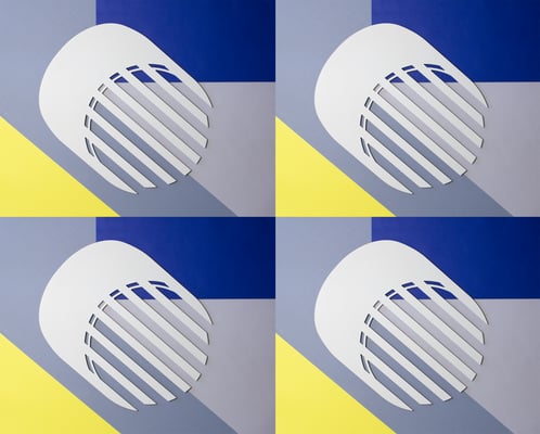 Centre de table Lines / couleur craie RAL 9002  n° 23