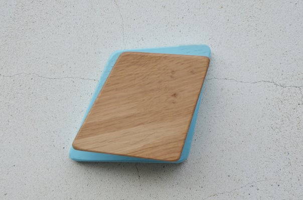 PATERE BLEU PALE ET CHENE BLANCHI < COLLECTION LISERE