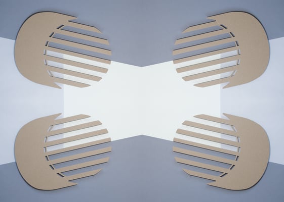 Centre de table Lines / couleur sable n°18