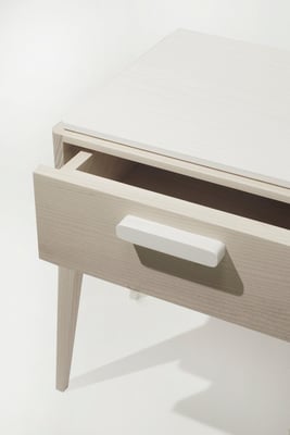 DETAILS - TIROIR - PLATEAU ET POIGNEE LAQUE BLANC