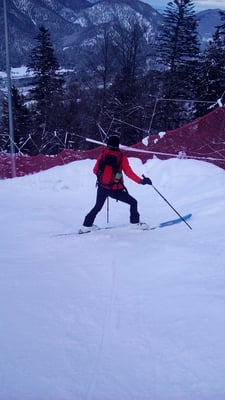 Die Abfahrt für Jasmin .... eine Herausforderung!
