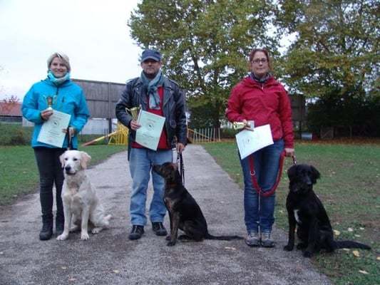 Die strahlenden Sieger der BH1 Vorprüfung