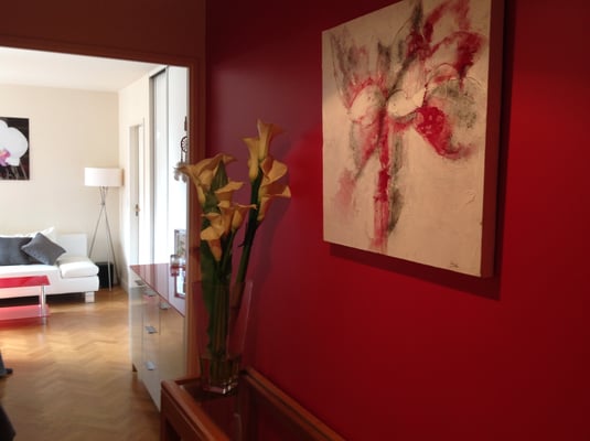 Une entrée pour une artiste peintre.