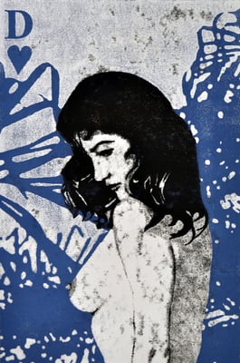 Asta Rode, Aus der Serie Naked Truth, je 70 x 100 cm, Öl auf Aquarellpapier, 2011 -2012