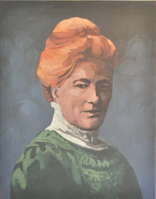 Asta Rode, Acryl auf Leinwand, 80 x 100 cm, Selma Lagerloef, 2019
