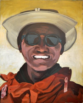 Asta Rode, Acryl auf Leinwand, 80 x 100cm, Tensing Norgay, 2019