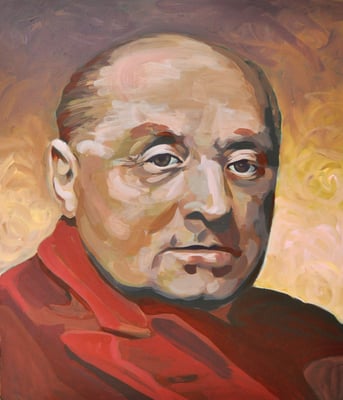 Asta Rode, Acryl auf Leinwand, 80 x 100cm, Gottfried Benn, 2019