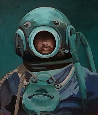 Asta Rode, Acryl auf Leinwand,50 x 60cm, Wilhelm Walker 2019