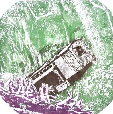 Asta Rode "Bienenhaus"  Öl auf Leinwand, 85 x 85 cm, 2013