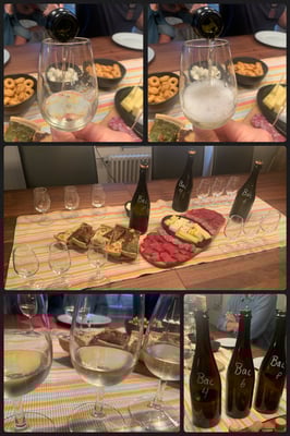 Bei einer gemütlichen internen Degustation! 