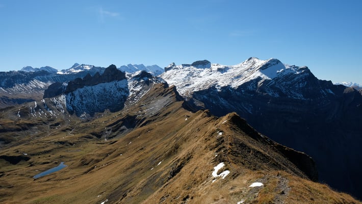 Ein Blick zurück zu den Lobhörnern
