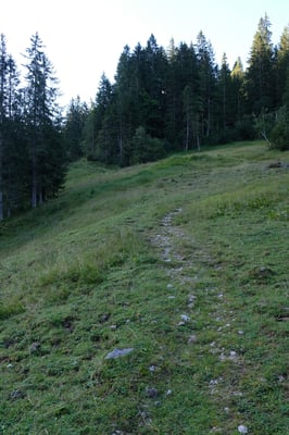 ... und gleich steil hoch