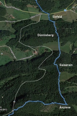 Jetzt komme ich zum anstrengensten Abschnitt. Sehr steil geht es über den Dünnleberg und den Gaissrain hinauf nach Änziane üb