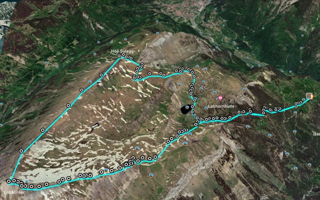 Länge der Wanderung: 11.8km. Anstieg/Abstieg: ca. 1'100m
