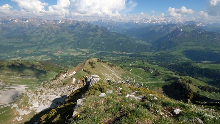 Auch der Abstieg wird eine steile Angelegenheit