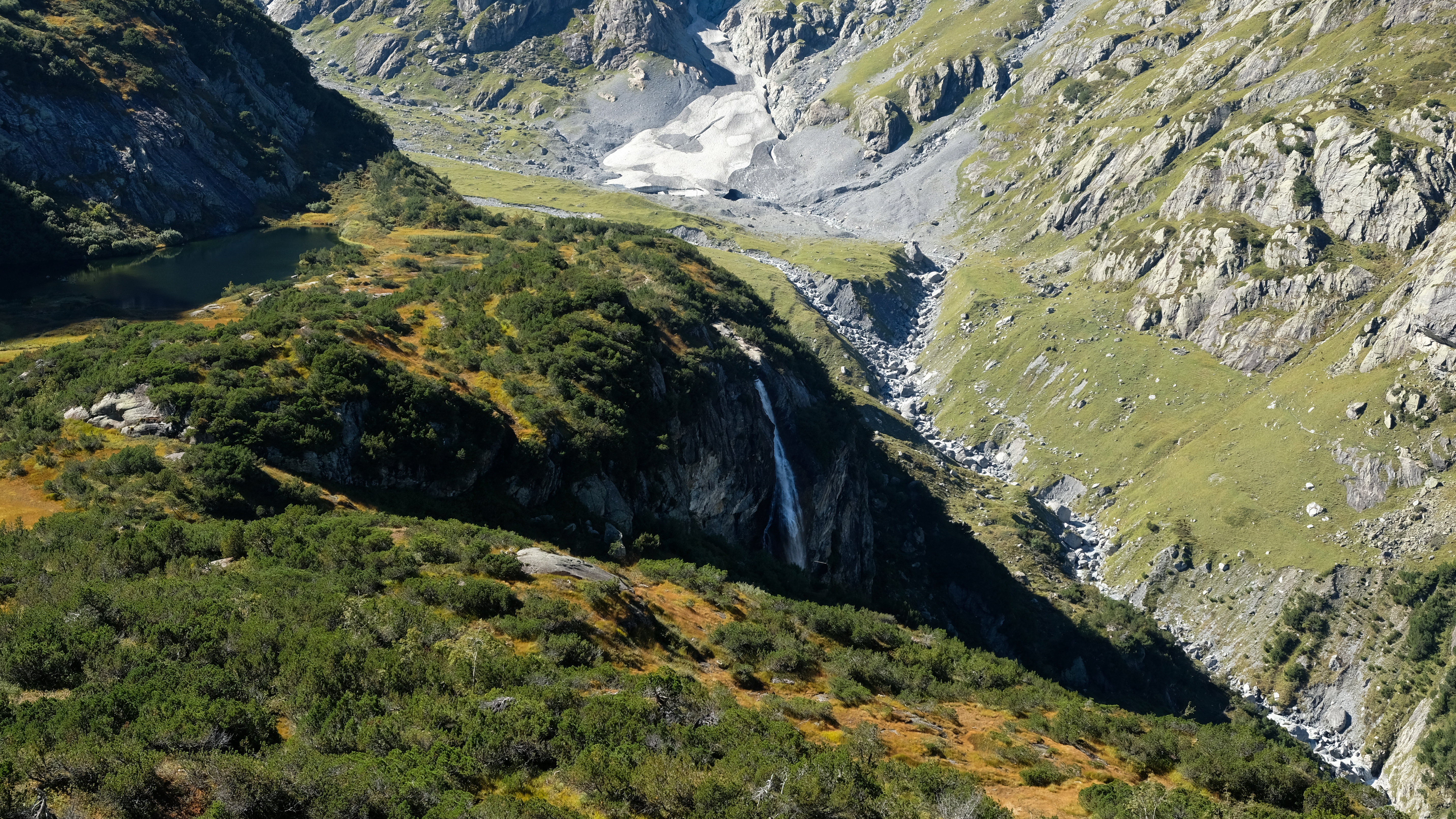 Fulsee und Fulbachwasserfall auf dem Rückweg über den Geisspfad