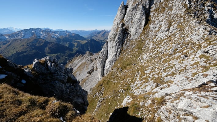 Jetzt geht's auf dem gleichen Weg zurück