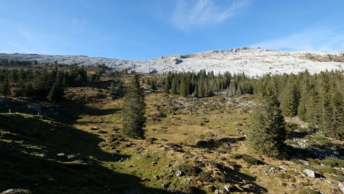Ein letzter Blick zurück zur Schrattenflue