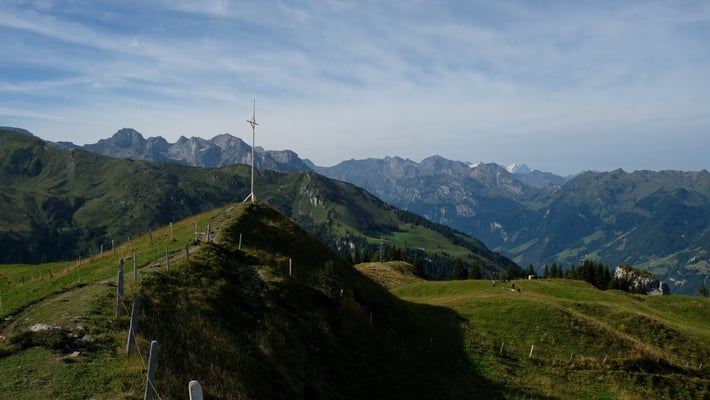 Rückblick zum Musenalp Aussichtspunkt