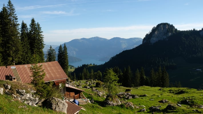 Ein erster schöner Blick zur Rigi