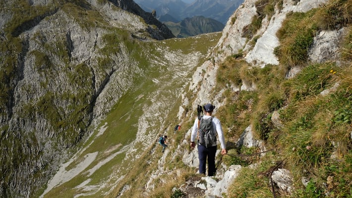 Für mich war diese Traverse sehr anspruchsvoll. Mehr Nervenkitzel brauche ich nicht.