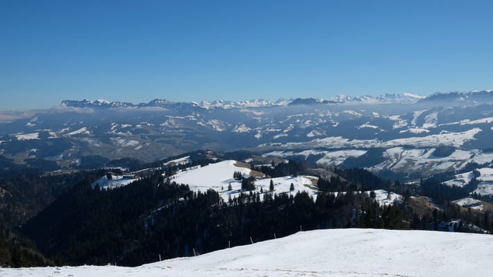 Aussicht von Ober Änzi Richtung Innerschweiz...