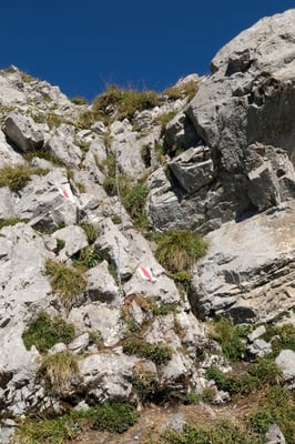 Kurz vor dem Gipfel muss noch geklettert werden