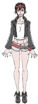 コエル全身。設定イラストよりカラーの設定とあわせてクリンナップしたもの。今でもコエルのイラストを制作する際の見本になっています。