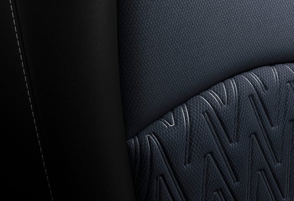 新型「デミオ」シート 黒布（日本仕様車）