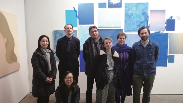 両国の参加作家、アートラボアキバにて