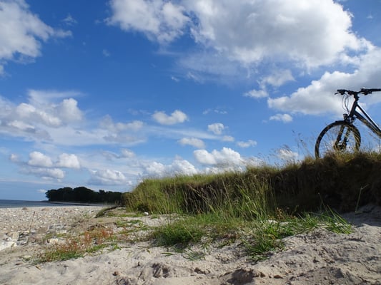 Strand und Wolken