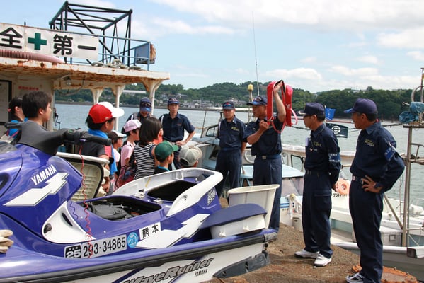 救命胴衣着用の啓発活動