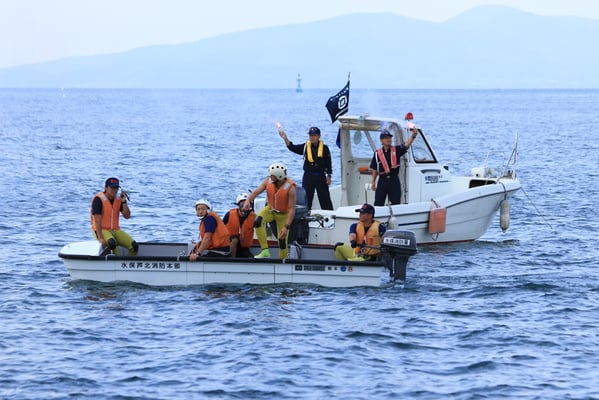 広域消防本部との合同訓練
