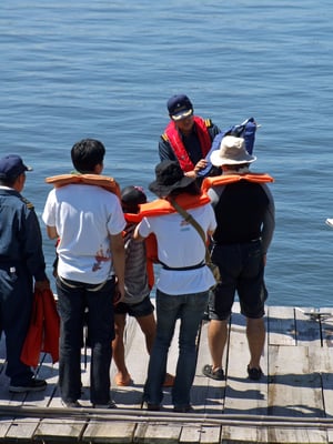 救命胴衣着用の啓発活動