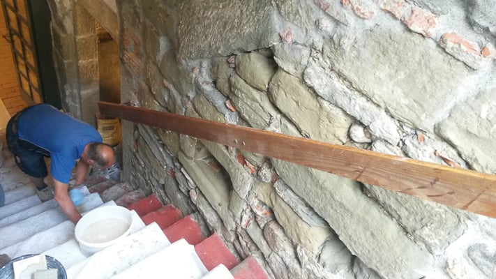 Kellersanierung, Sandsteinmauerwerk, Steinmetz Bern