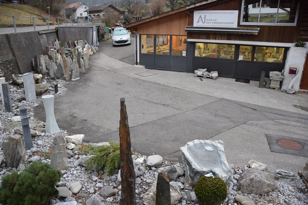 Werkstatt, Atelier, Ausstellung, Steinmetz Wimmis