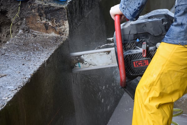Motorsäge für Beton-Kanton-Bern, Diamant Kettensäge-Steinhauer