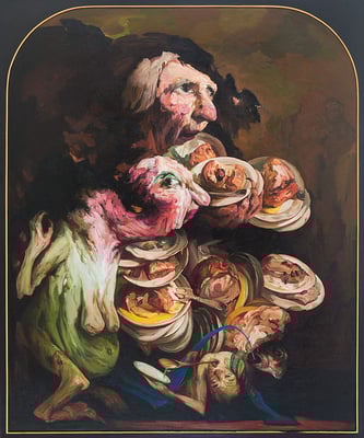 Todsünden: Völlerei // Deadly sins: Gluttony // 致命的罪孽。贪吃, 2005-2021, 180 cm x 160 cm