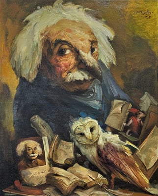 Einsteins Vermächtnis II, // Einstein's legacy II // 爱因斯坦的遗产 II, 2022, 100 x 80 cm