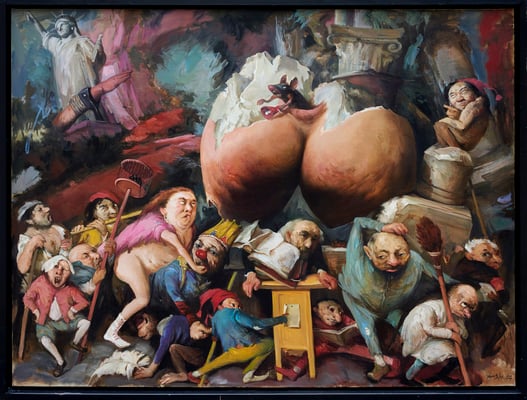 Die Regie gerät außer Kontrolle II // The direction is getting out of hand II // 失控的导演 (之二), 2017, 180 x 240 cm